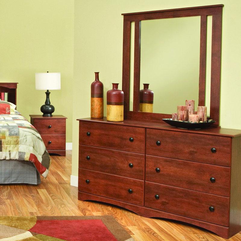 Perdue Woodworks Cinnamon Fruitwood Dresser Mirror 11022 IMAGE 3