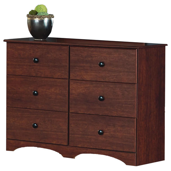 Perdue Woodworks Cinnamon Fruitwood 6-Drawer Dresser 11446 IMAGE 1