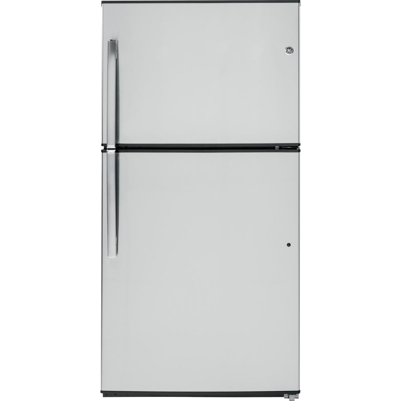 GE 33-inch, 21.2 cu. ft. Top Freezer Refrigerator with Ice Maker GIE21GSHSS IMAGE 1