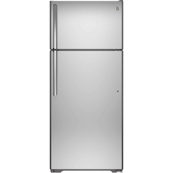 GE 28-inch, 17.5 cu. ft. Top Freezer Refrigerator GTS18GSHSS IMAGE 1