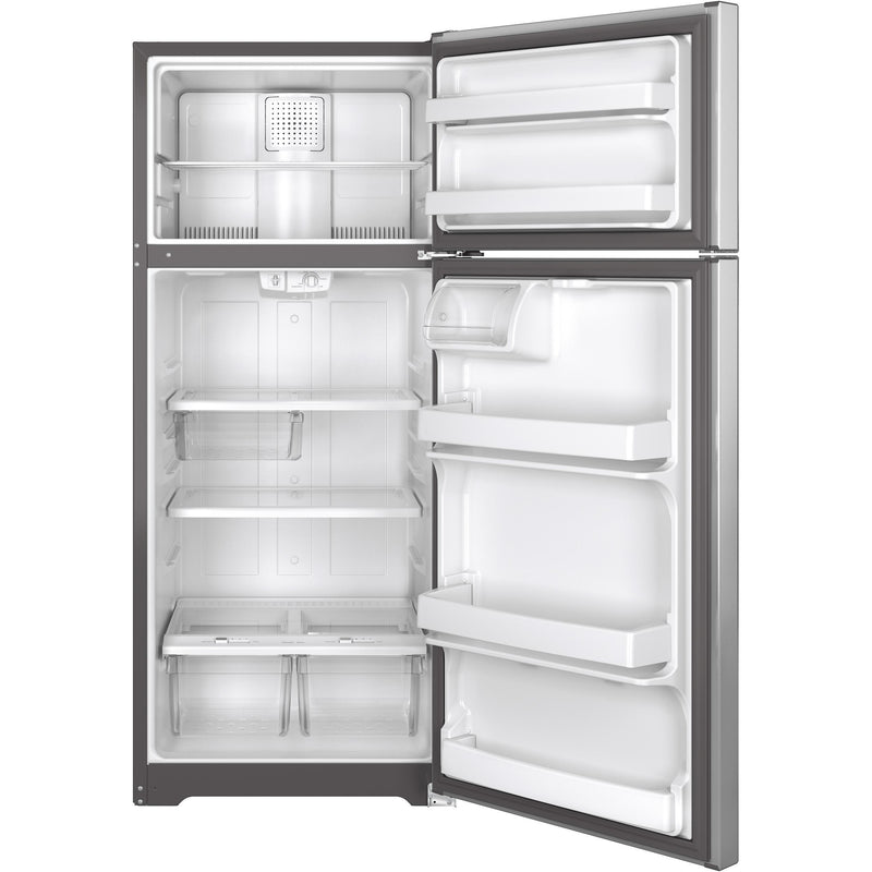 GE 28-inch, 17.5 cu. ft. Top Freezer Refrigerator GTS18GSHSS IMAGE 3