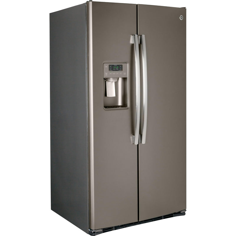 GE 36-inch, 25.3 cu. ft. Side-by-Side Refrigerator with Ice and Water GSS25GMHES IMAGE 2