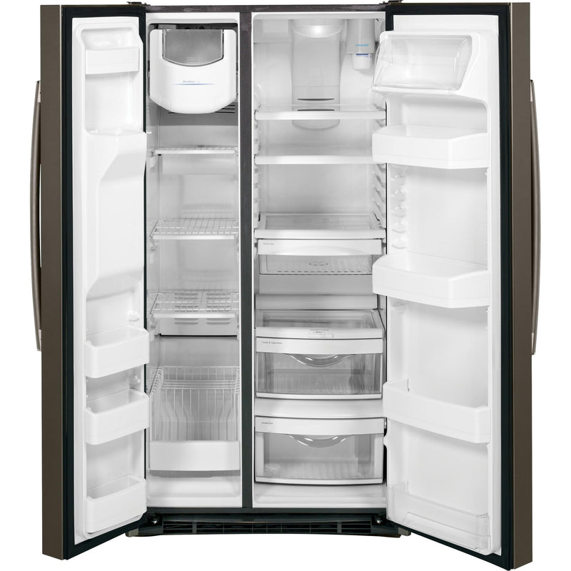 GE 36-inch, 25.3 cu. ft. Side-by-Side Refrigerator with Ice and Water GSS25GMHES IMAGE 6