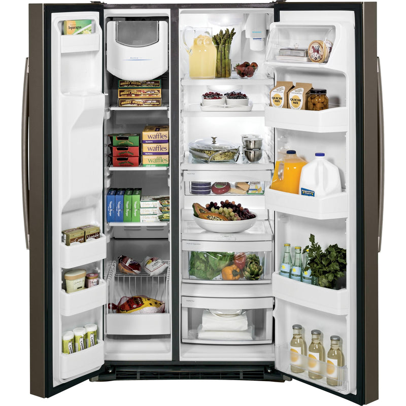 GE 36-inch, 25.3 cu. ft. Side-by-Side Refrigerator with Ice and Water GSS25GMHES IMAGE 7