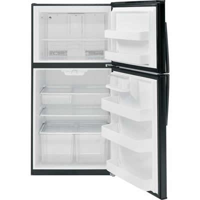 GE 33-inch, 21.2 cu. ft. Top Freezer Refrigerator GTE21GTHBB IMAGE 3