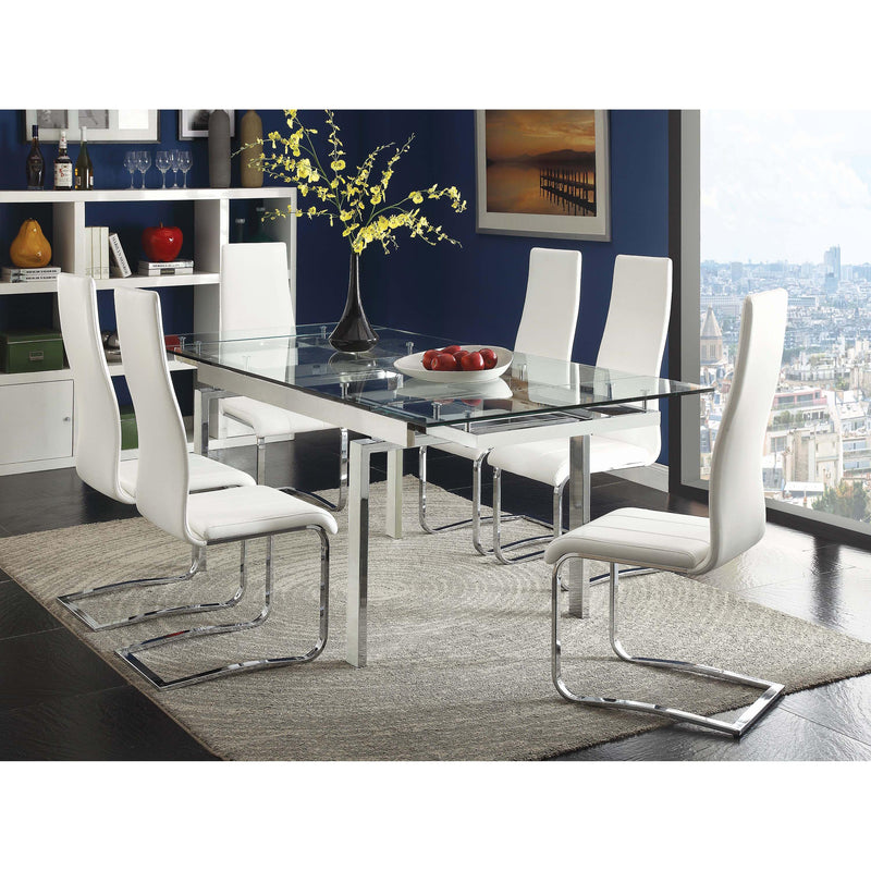 Coaster Furniture Anges Dining Chair 100515WHT IMAGE 4