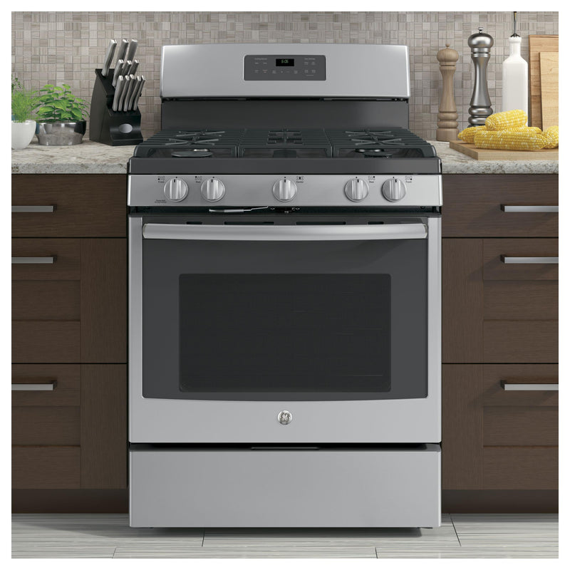 GE 30-inch Freestanding Gas Range with Self-Clean Oven JGB660SEJSS IMAGE 8