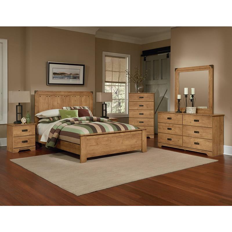 Perdue Woodworks Cheyenne Queen Panel Bed 21030/21030FB/QRPINE IMAGE 2