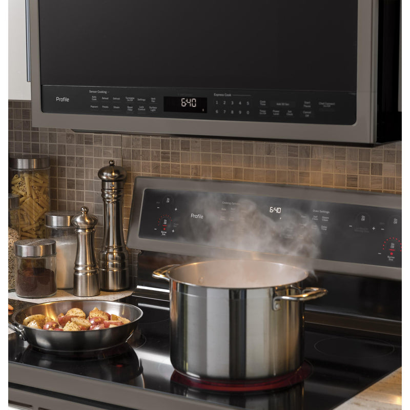 GE Profile 30-inch, 2.1 cu.ft. Over-the-Range Microwave Oven with Chef Connect PVM9005EJES IMAGE 7