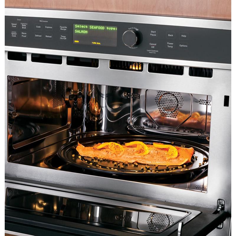 GE Profile 30-inch, 1.7 cu. ft. Built-In Microwave Oven with Convection PSB9240SFSS IMAGE 6