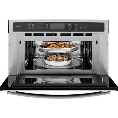 GE Profile 30-inch, 1.7 cu. ft. Built-In Microwave Oven with Convection PSB9120SFSS IMAGE 2
