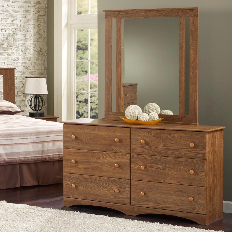 Perdue Woodworks Autumn Oak Dresser Mirror 12022 IMAGE 2