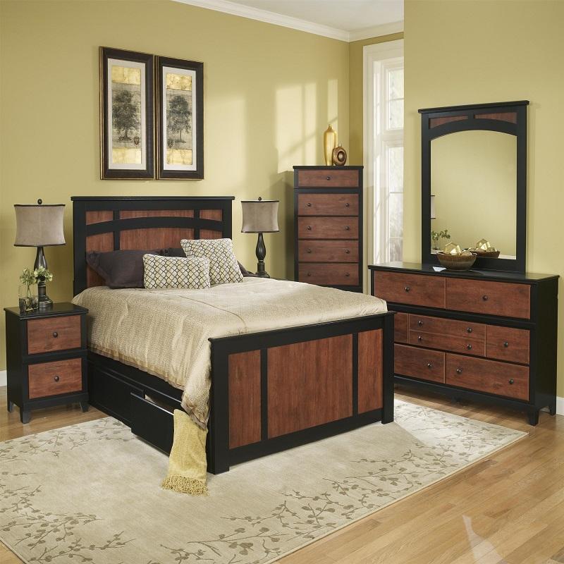 Perdue Woodworks Country Retreat Queen Bed with Storage 49030/UBSB/49030FB IMAGE 2