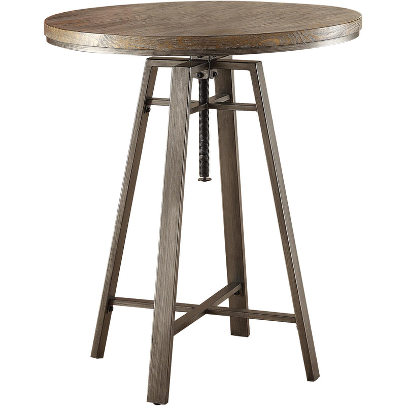 Coaster Furniture Round Adjustable Height Dining Table with Pedestal Base 101811 IMAGE 4