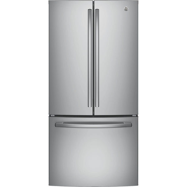 GE 33-inch, 24.8 cu. ft. French 3-Door Refrigerator with Ice and Water GNE25JSKSS IMAGE 1