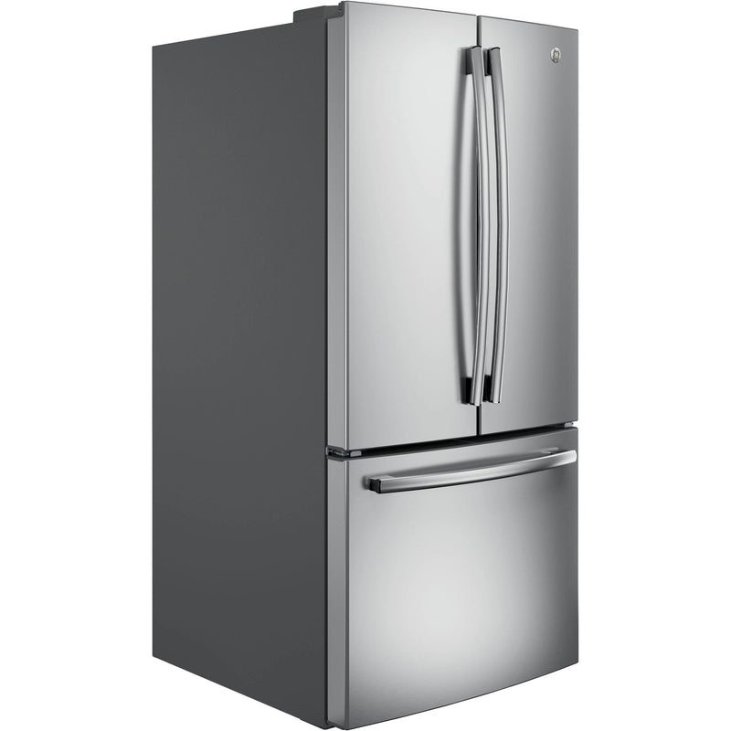 GE 33-inch, 24.8 cu. ft. French 3-Door Refrigerator with Ice and Water GNE25JSKSS IMAGE 3