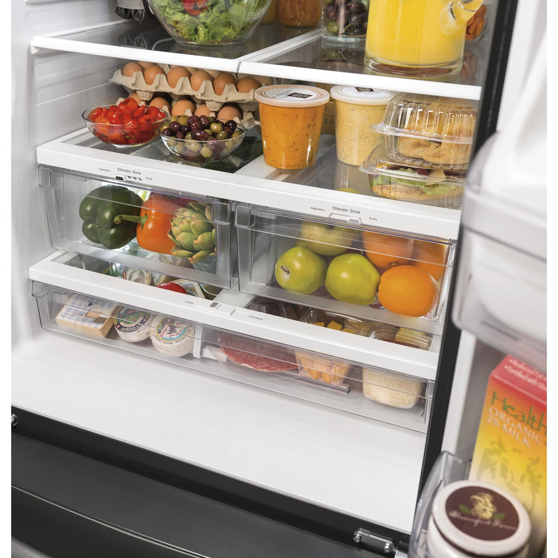 GE 33-inch, 24.8 cu. ft. French 3-Door Refrigerator with Ice and Water GNE25JSKSS IMAGE 7