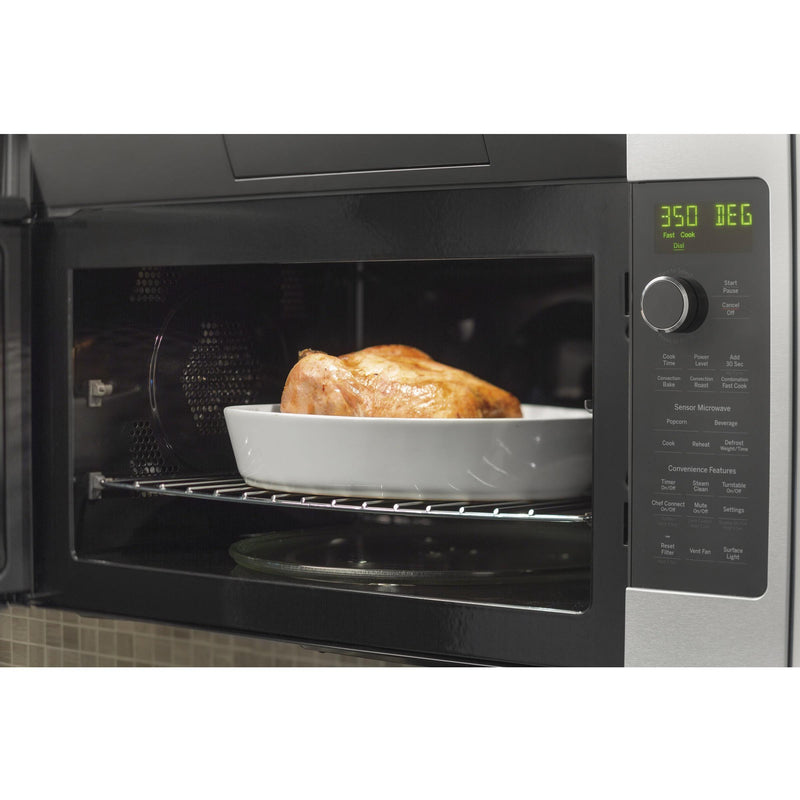 GE Profile 30-inch, 1.7 cu.ft. Over-the-Range Microwave Oven with Convection Technology PVM9179SKSS IMAGE 3