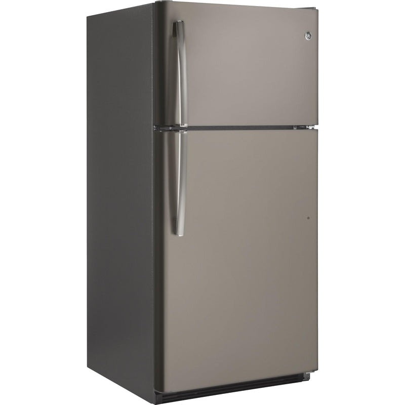 GE 31-inch, 20.8 cu.ft. Top Freezer Refrigerator Freestanding with SpillProof Glass Shelves GTS21FMKES IMAGE 2