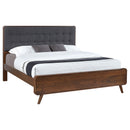 Coaster Furniture Robyn 205131KE Wood Eastern King Platform Bed - Dark Walnut IMAGE 2