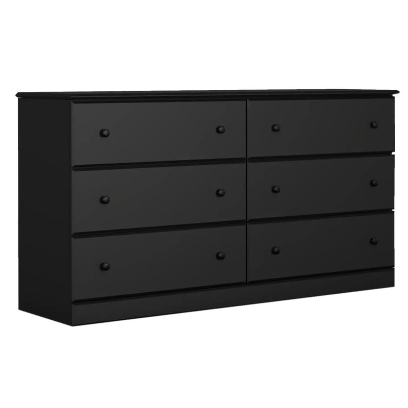 Perdue Woodworks Black 6-Drawer Dresser 5586 IMAGE 2