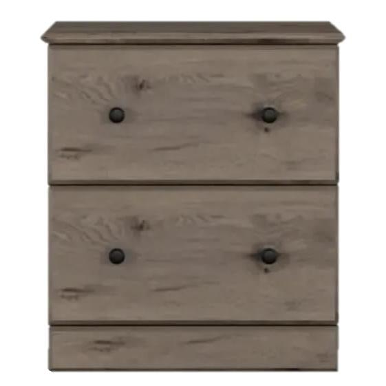 Perdue Woodworks Weathered Gray Ash 2-Drawer Nightstand 13212 IMAGE 1