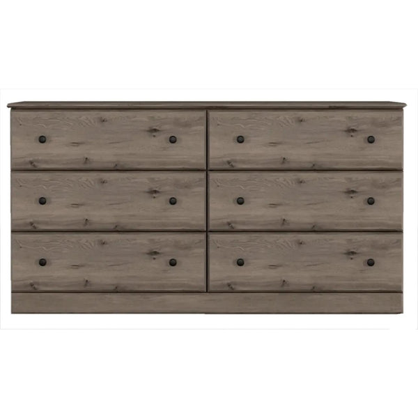 Perdue Woodworks Weathered Gray Ash 6-Drawer Dresser 13586 IMAGE 1