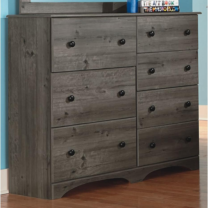 Perdue Woodworks Weathered Gray Ash 7-Drawer Kids Chest 13487 IMAGE 2