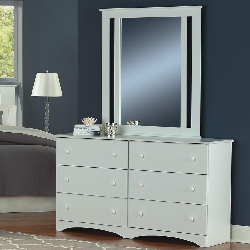 Perdue Woodworks White Dresser Mirror 14022 IMAGE 2