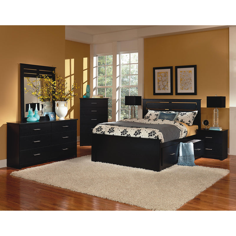 Perdue Woodworks Silhouette Queen Panel Bed with Storage 72030Q/F|72030FB|72039R|72039L IMAGE 2