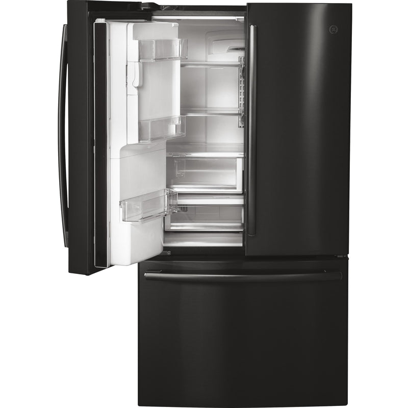 GE Profile 36-inch, 22.2 cu.ft. Counter-Depth French 3-Door Refrigerator with Water and Ice Dispensing System PYE22KBLTS IMAGE 4