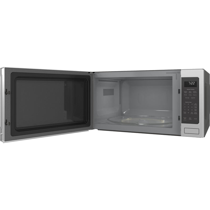 GE Profile 24-inch, 2.2 cu.ft. Countertop Microwave Oven with Sensor Cooking PES7227SLSS IMAGE 2