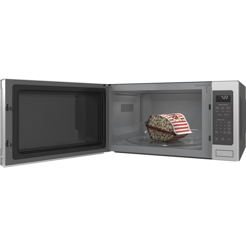 GE Profile 24-inch, 2.2 cu.ft. Countertop Microwave Oven with Sensor Cooking PES7227SLSS IMAGE 3