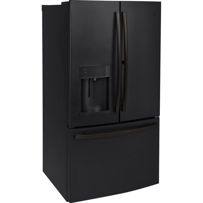 GE 36-inch, 27.8 cu.ft. Freestanding French 3-Door Refrigerator with Ice and Water Dispensing System GFE28GELDS IMAGE 2