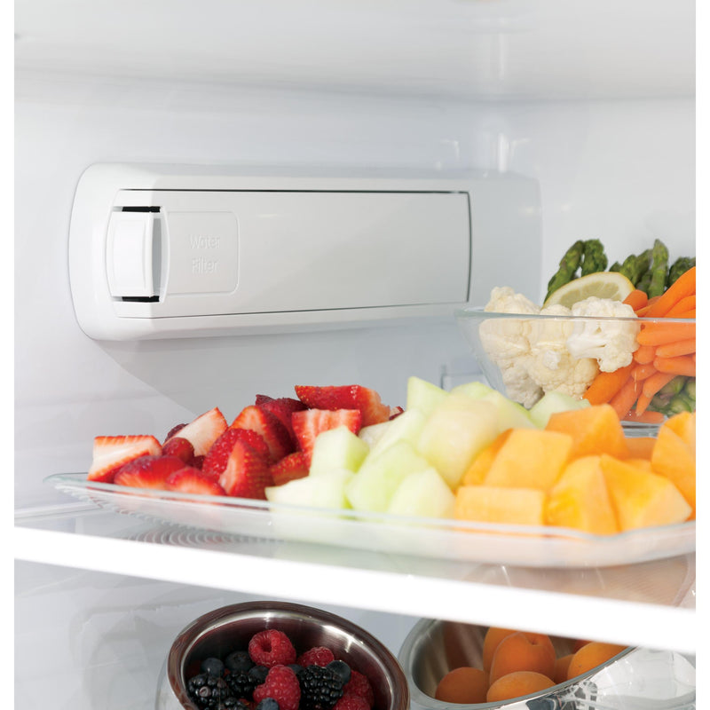 GE 36-inch, 27.8 cu.ft. Freestanding French 3-Door Refrigerator with Ice and Water Dispensing System GFE28GELDS IMAGE 6