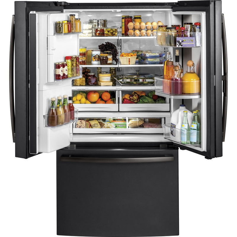 GE 36-inch, 27.8 cu. ft. French 3-Door Refrigerator GFD28GELDS IMAGE 2
