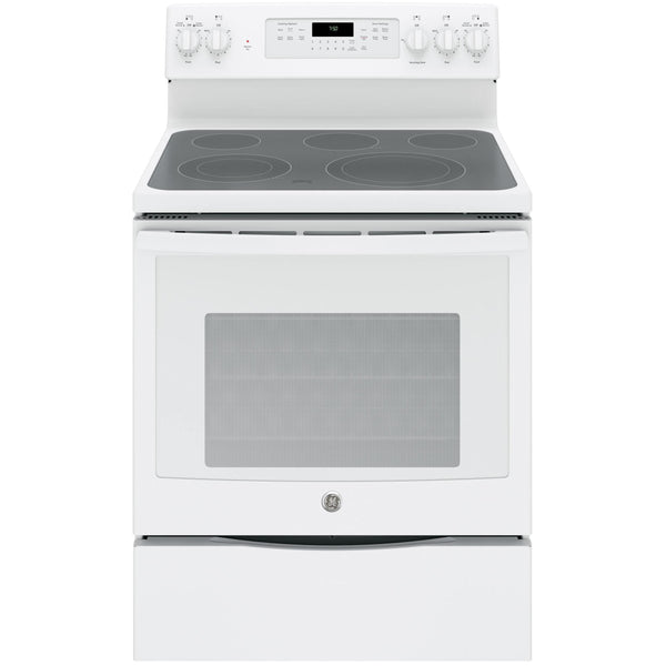GE 30-inch Freestanding Electric Range with Convection Oven JB750DJWW IMAGE 1