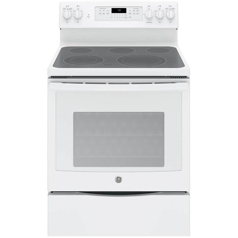 GE 30-inch Freestanding Electric Range with Convection Oven JB750DJWW IMAGE 1