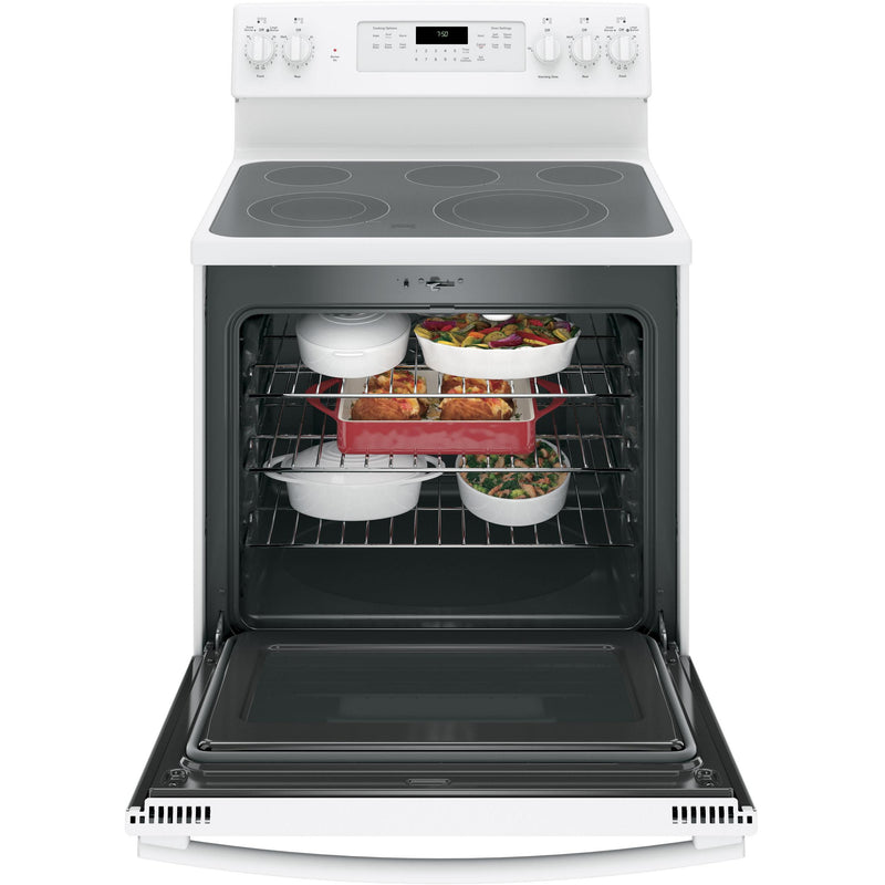 GE 30-inch Freestanding Electric Range with Convection Oven JB750DJWW IMAGE 8