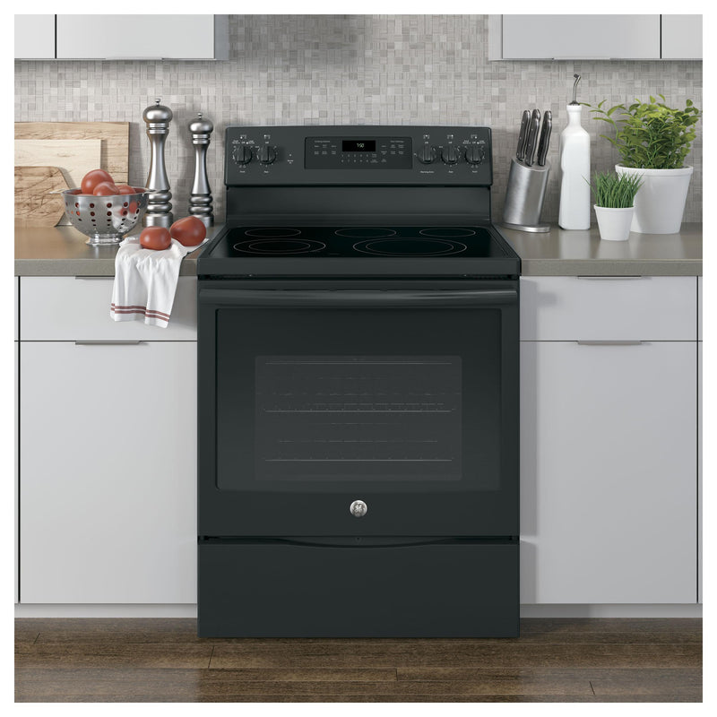 GE 30-inch Freestanding Electric Range with Convection Oven JB750DJBB IMAGE 9