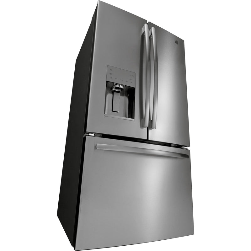 GE 36-inch, 25.6 cu. ft. French 3-Door Refrigerator GFE26JSMSS IMAGE 3