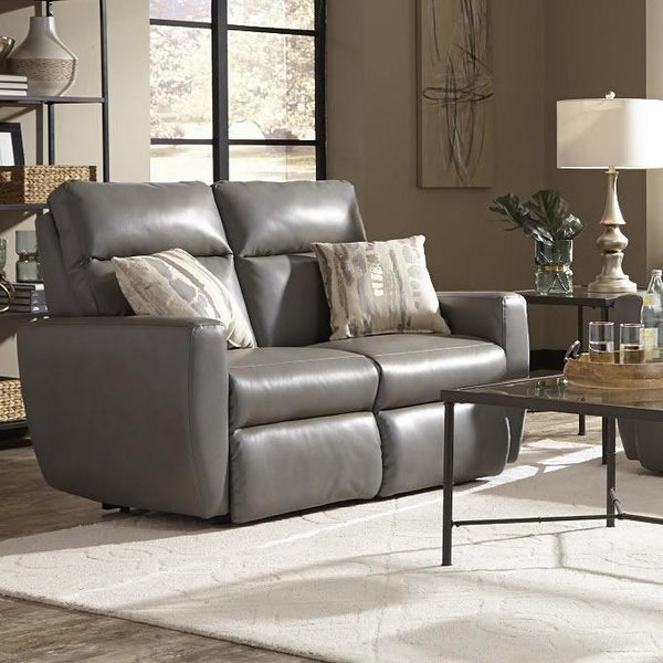 Southern Motion Knock Out Reclining Leather Look Loveseat 865-21/243-14 IMAGE 1