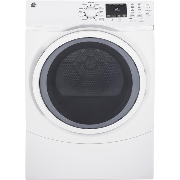 GE 7.5 cu.ft. Electric Dryer with Steam GFD45ESMMWW IMAGE 1