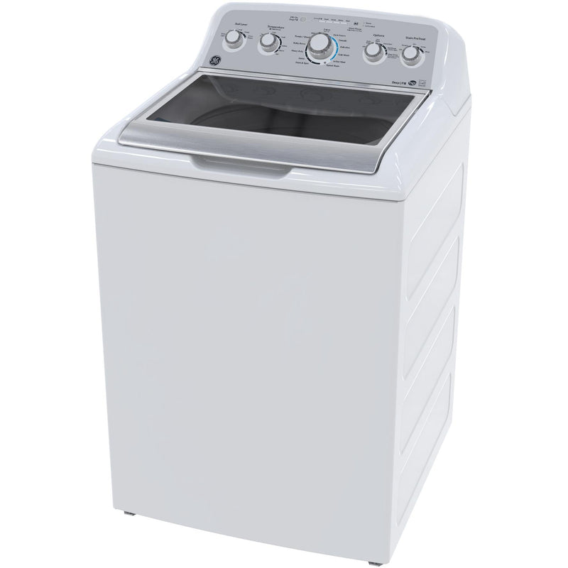 GE Top Loading Washer with Stainless Steel Basket GTW575BMMWS IMAGE 2