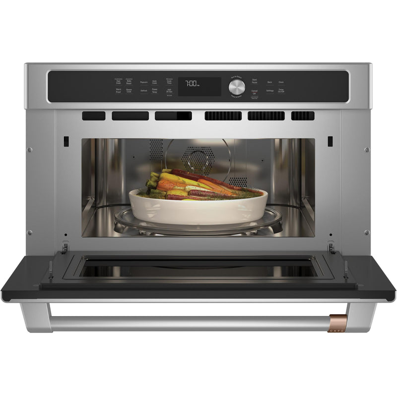 Café 30-inch, 1.7 cu. ft. Built-In Microwave Oven with Convection CWB713P2NS1 IMAGE 3