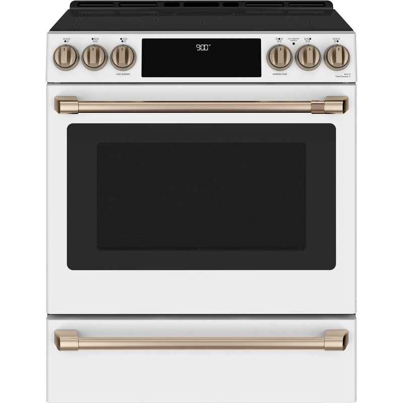 Café 30-inch Slide-in Induction Range with Warming Drawer CHS900P4MW2 IMAGE 1