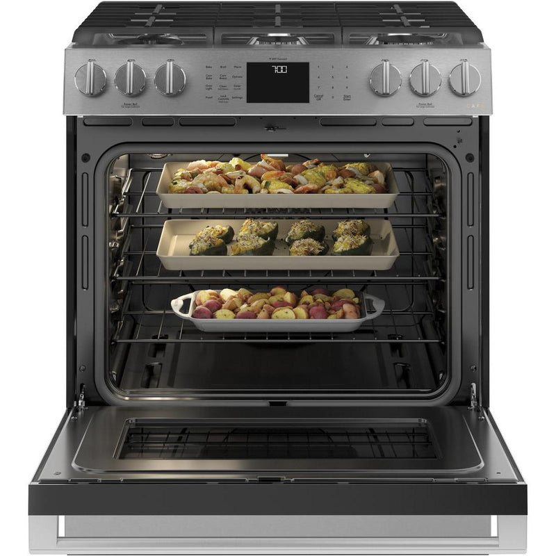 Café 30-inch Slide-in Gas Range with Convection Technology CGS700M2NS5 IMAGE 4