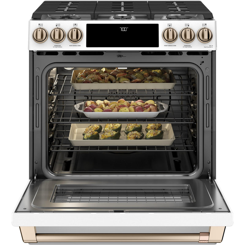 Café 30-inch Slide-in Gas Range with Convection Technology CGS700P4MW2 IMAGE 5