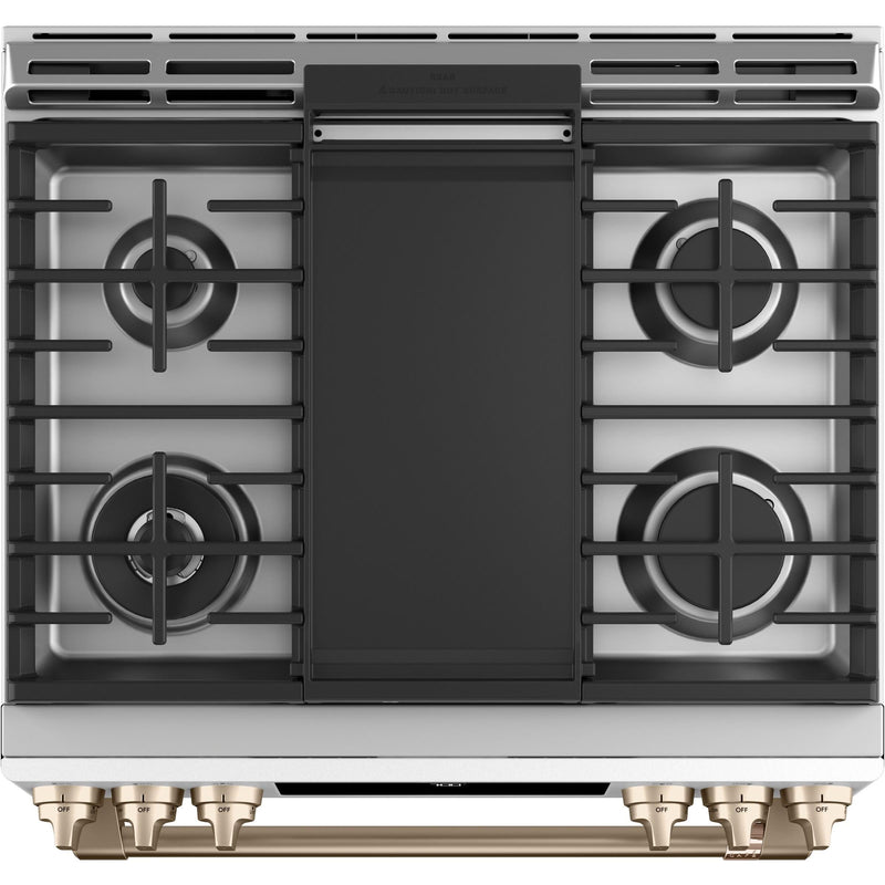 Café 30-inch Slide-in Gas Range with Convection Technology CGS700P4MW2 IMAGE 6