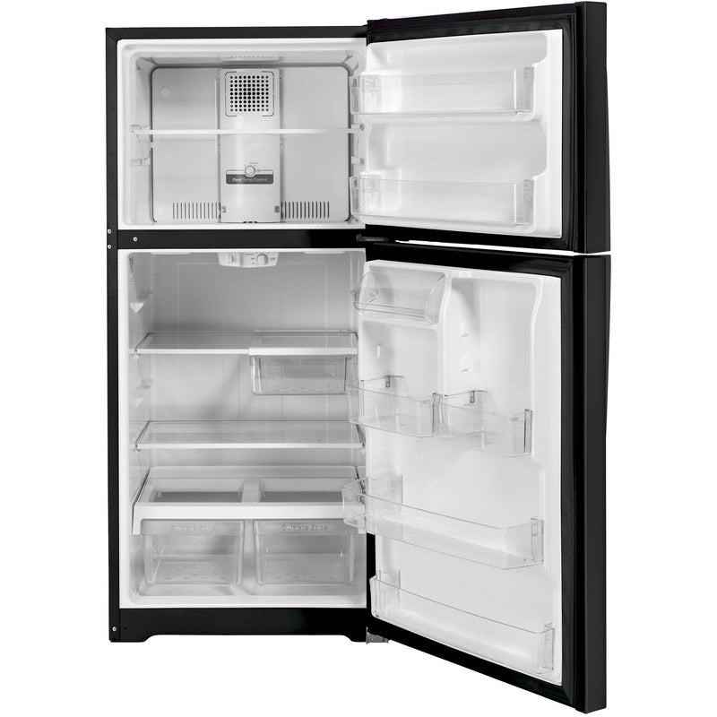 GE 33-inch, 21.9 cu.ft. Freestanding Top Freezer Refrigerator with Upfront Fresh Food Temperature Controls GTS22KMNRDS IMAGE 3